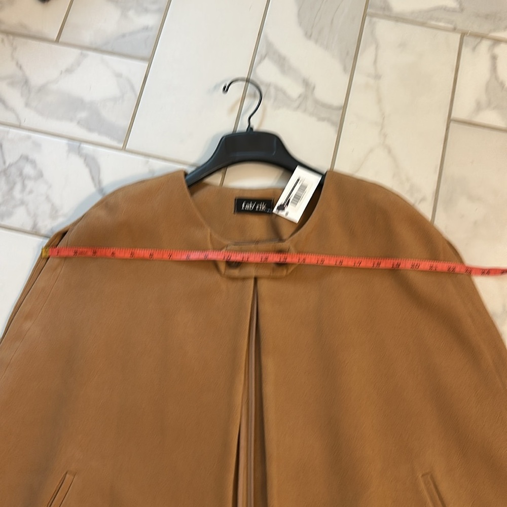 New Camel Color Fabrik Cape Coat - Picture 4 of 4